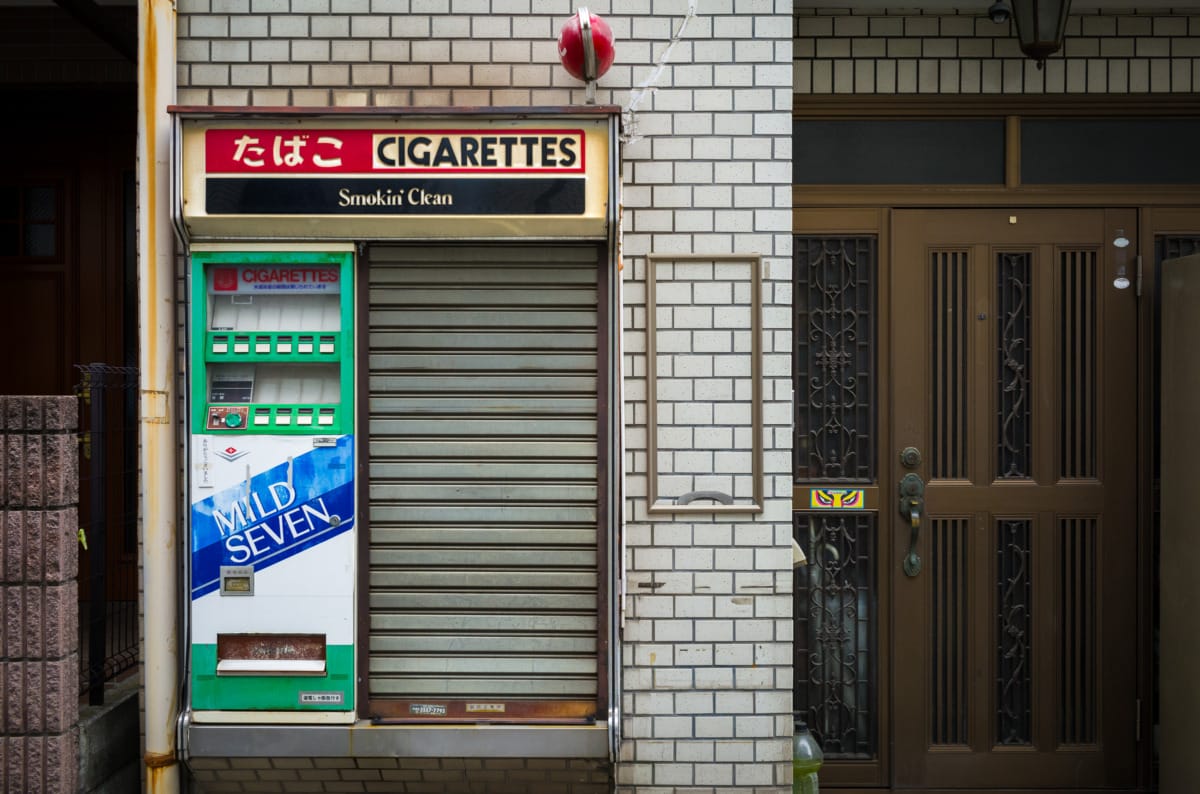 Broken and long-unused Japanese vending machines