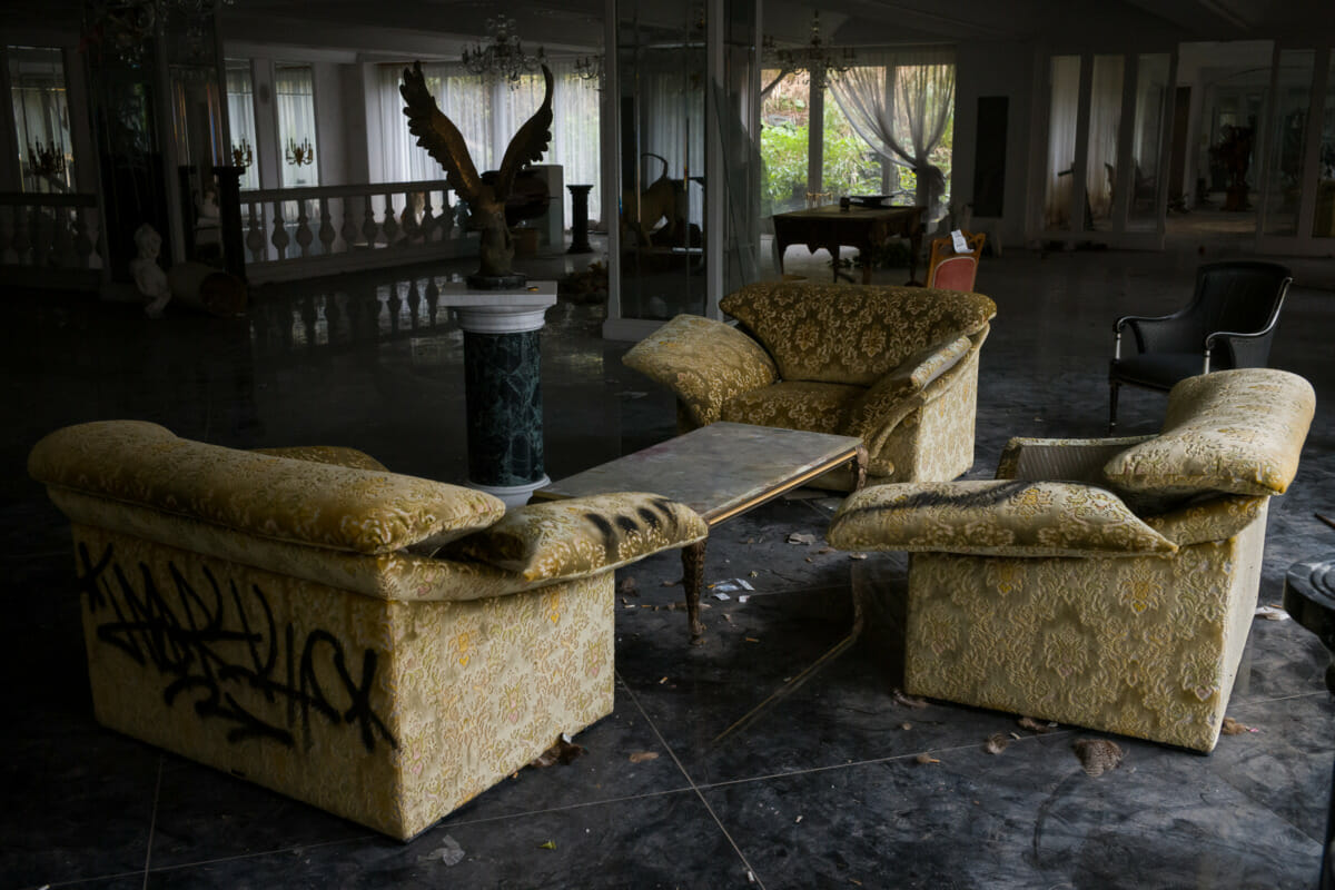 an abandoned Japanese billionaire’s mansion