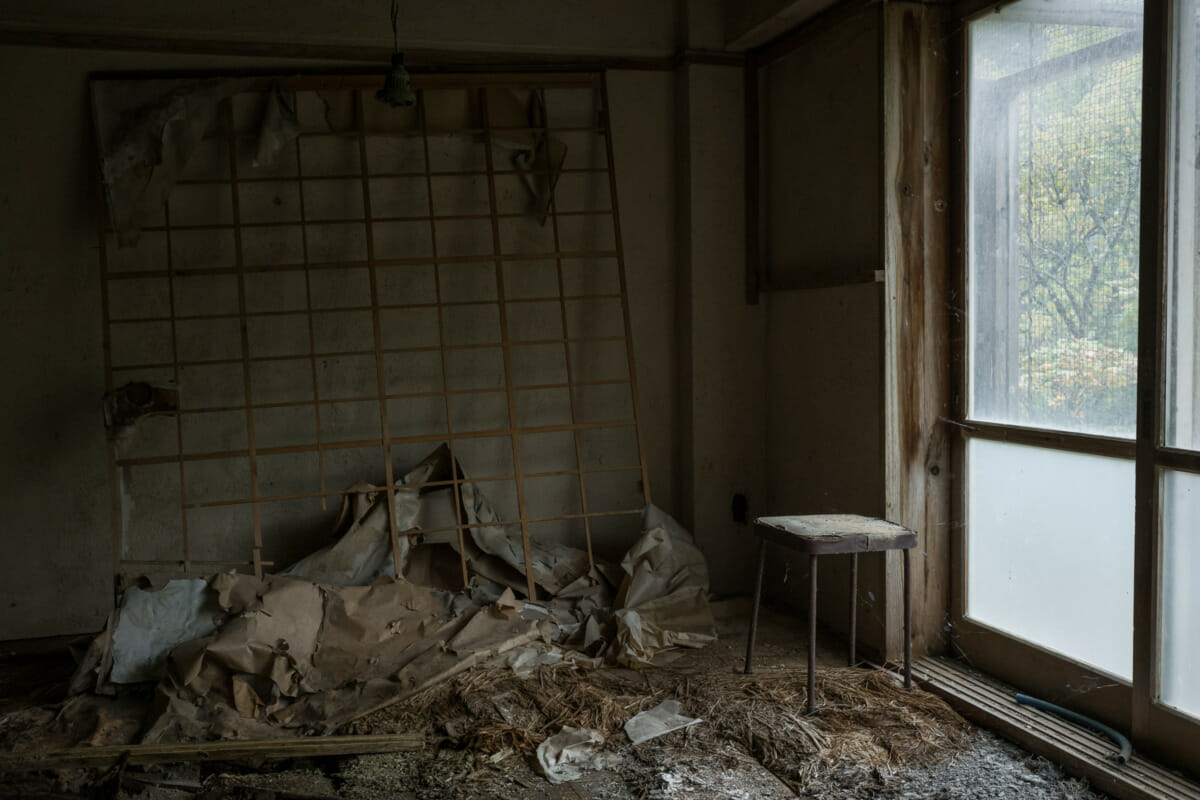 old and abandoned Japanese apartment buildings