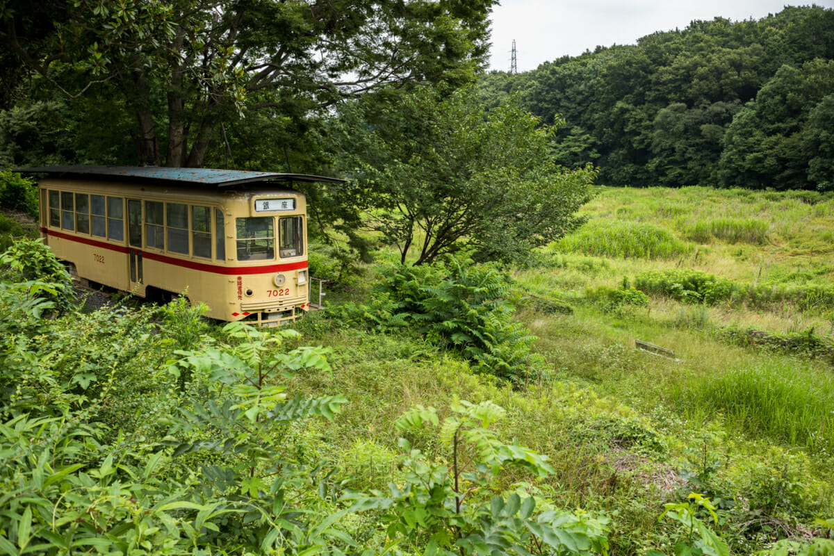 an old and disused tokyo tram