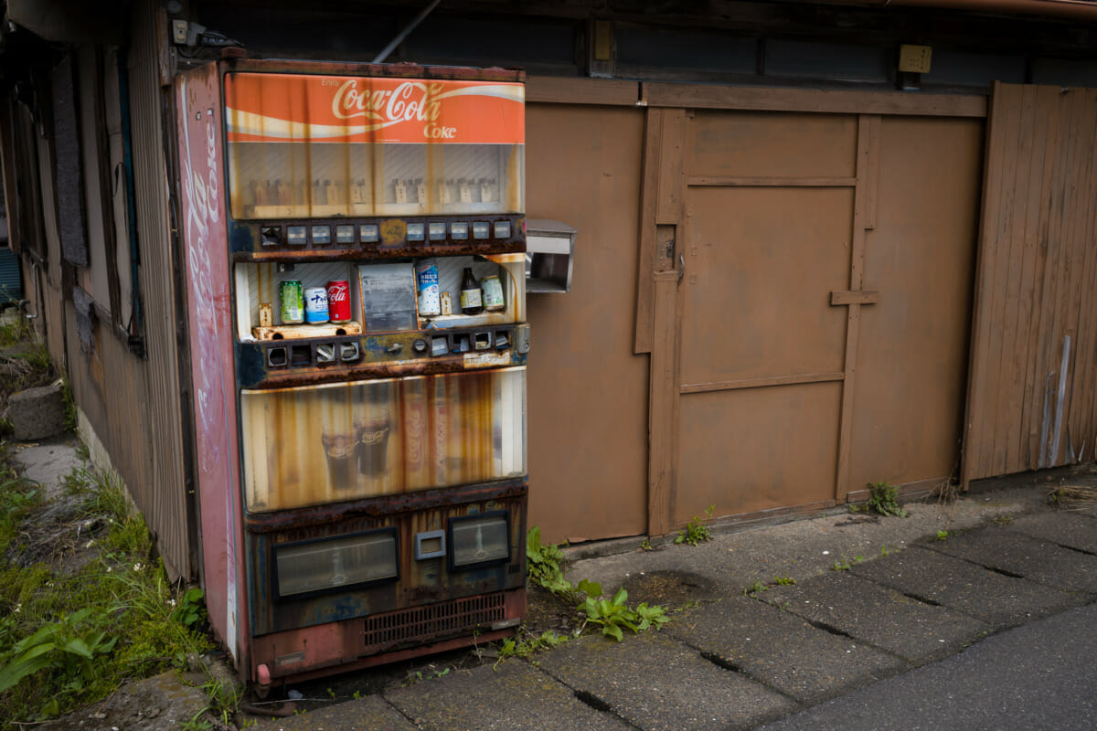 Broken and abandoned Japanese vending machines