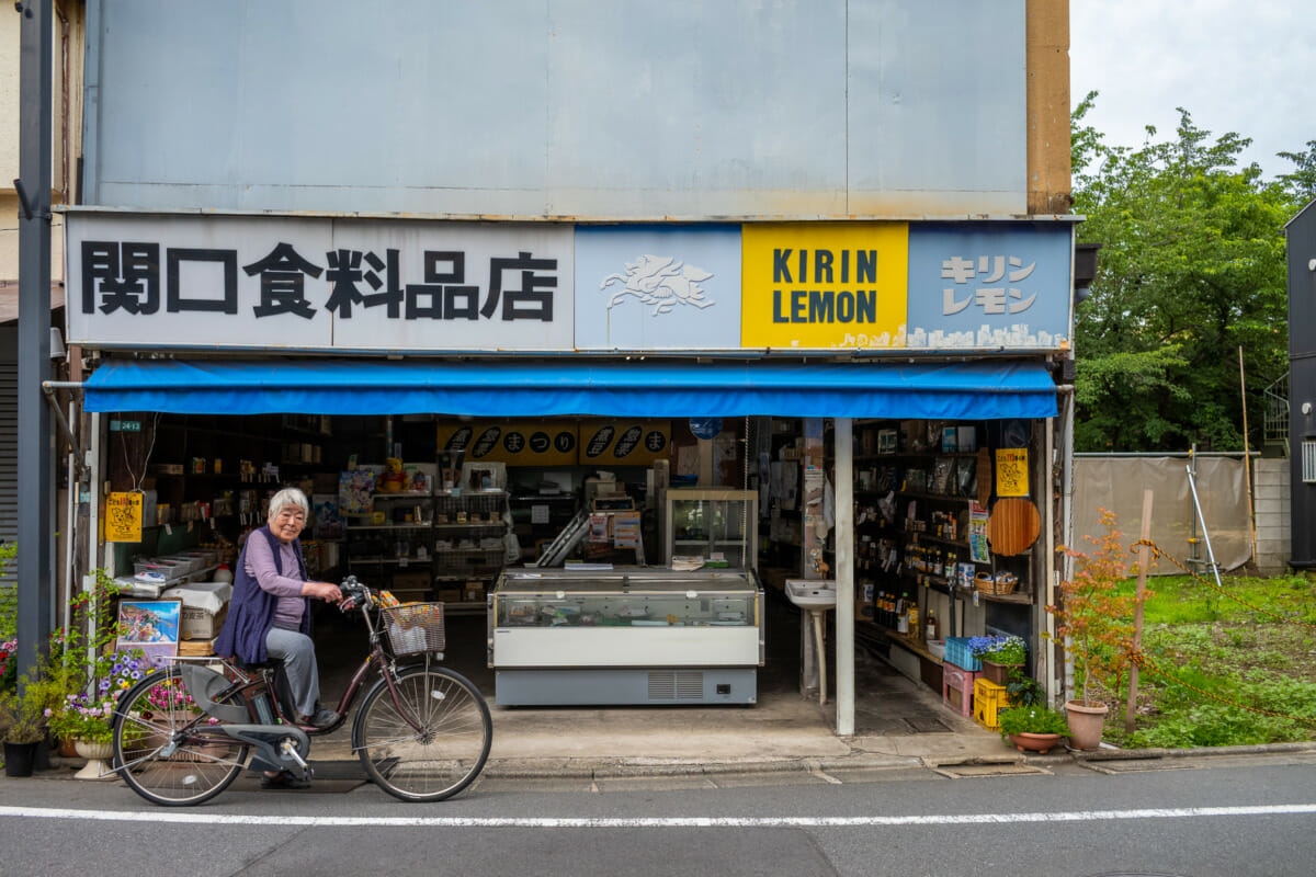 The matching colours and community of an old school Tokyo shop