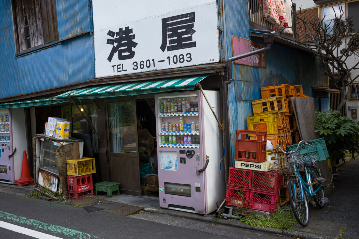 an old and incredibly ramshackle Tokyo shop
