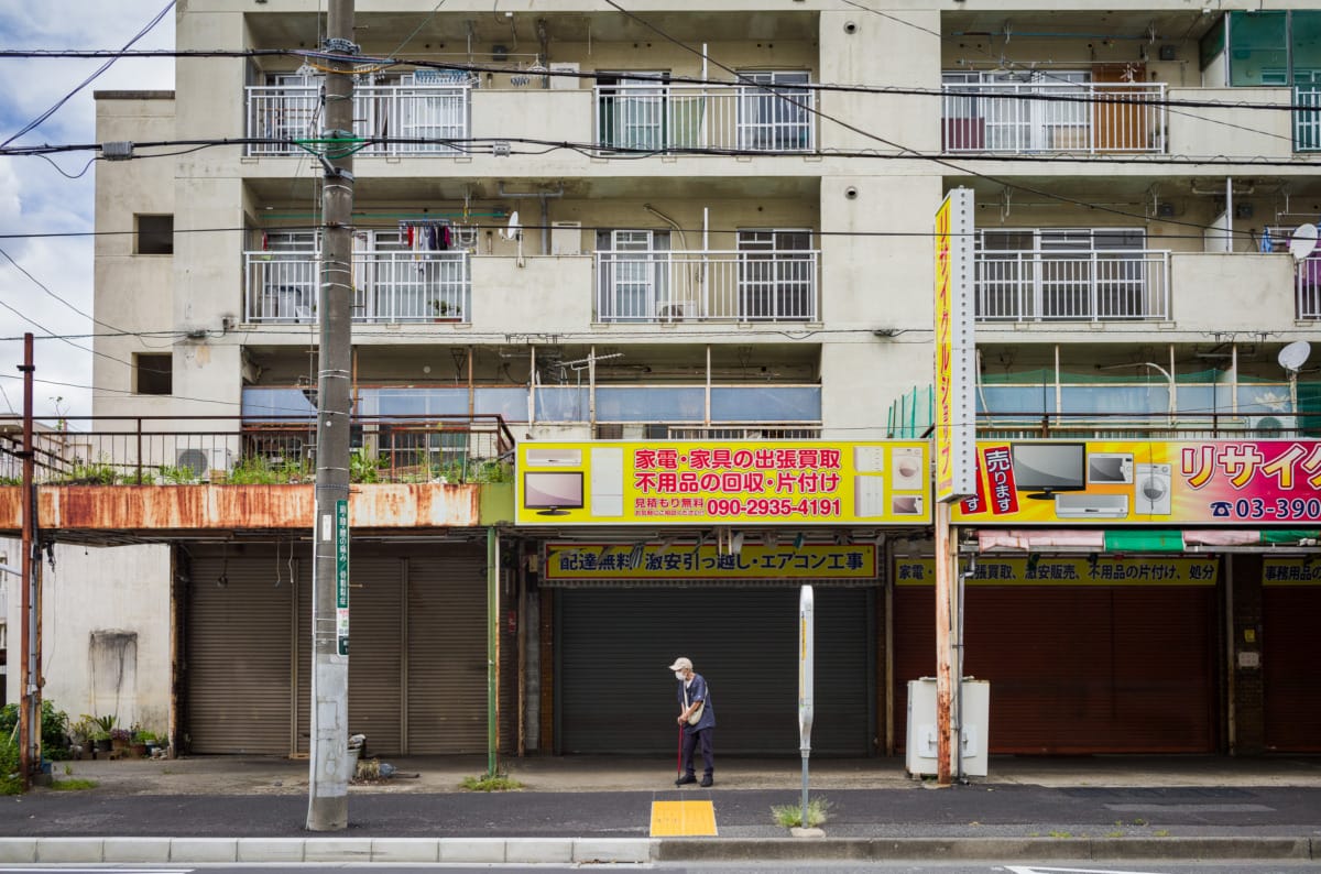 An old and mostly shuttered Tokyo shopping centre