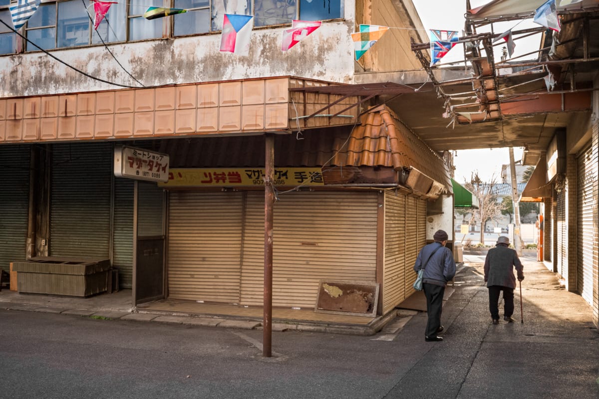 An old and mostly shuttered Tokyo shopping centre