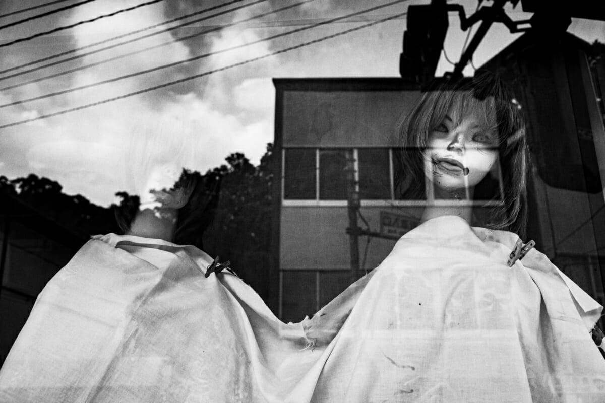 Ghost-like and menacing Tokyo shop mannequins