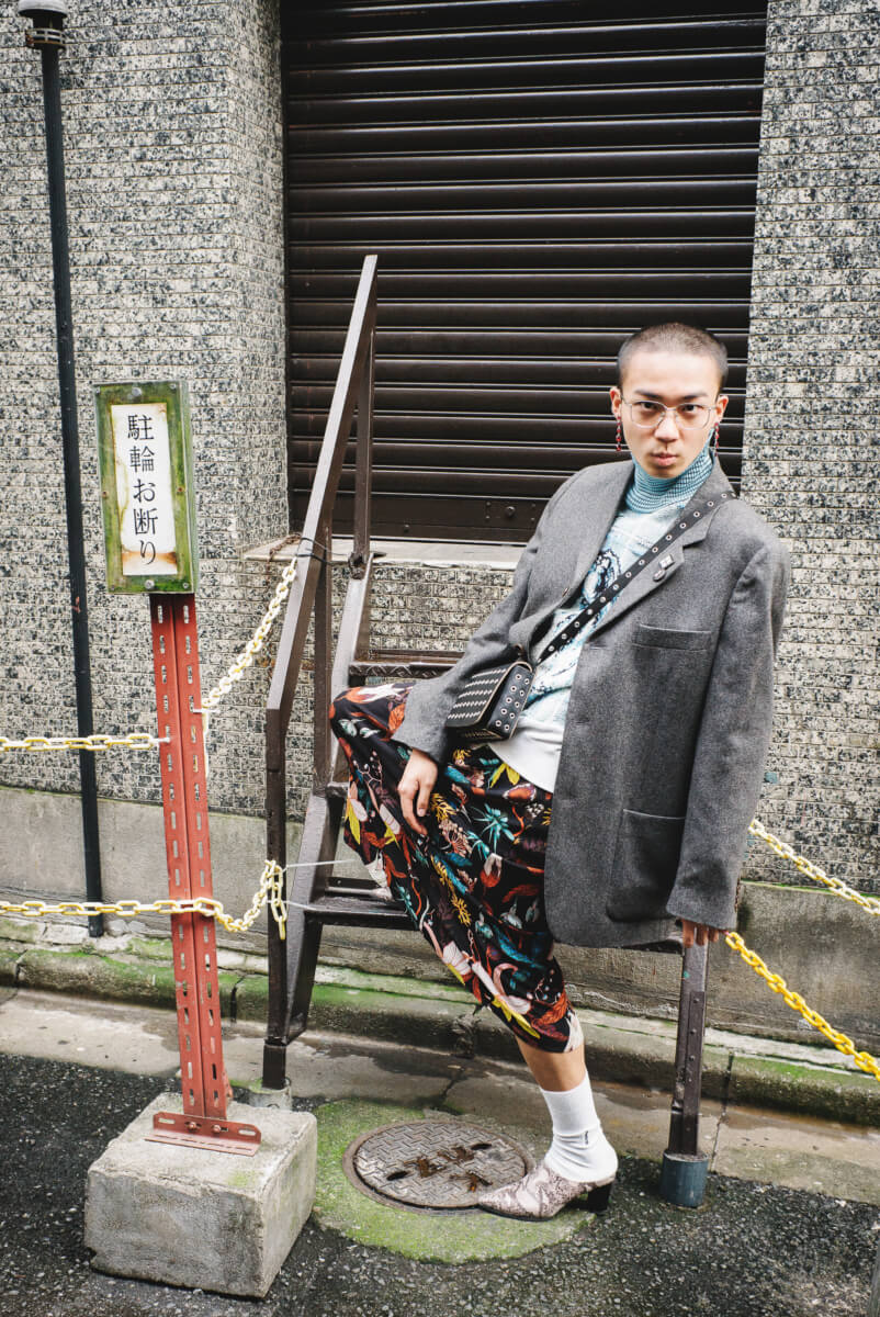 japanese street fashion a fella in a frock