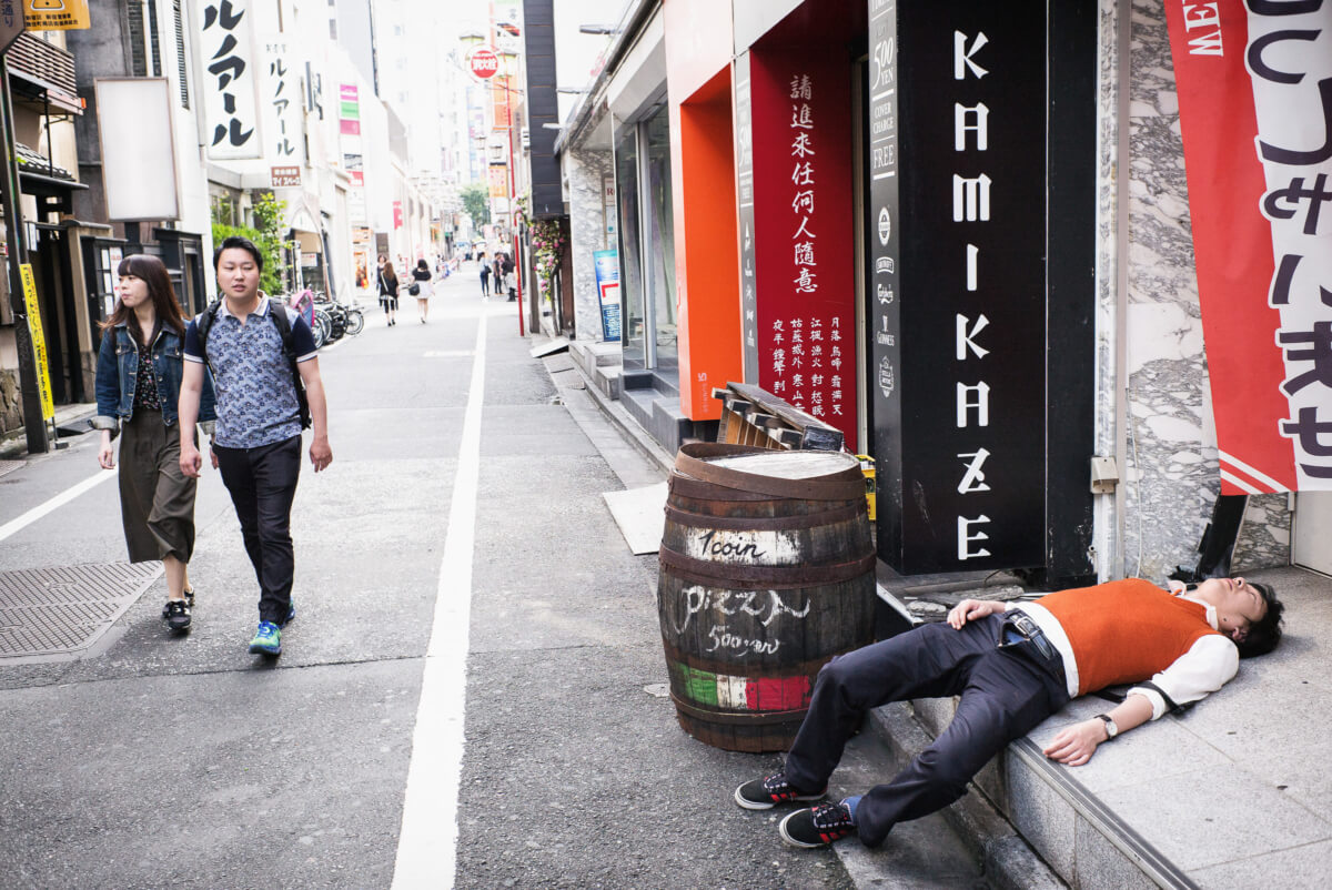 a Japanese kamikaze drunk
