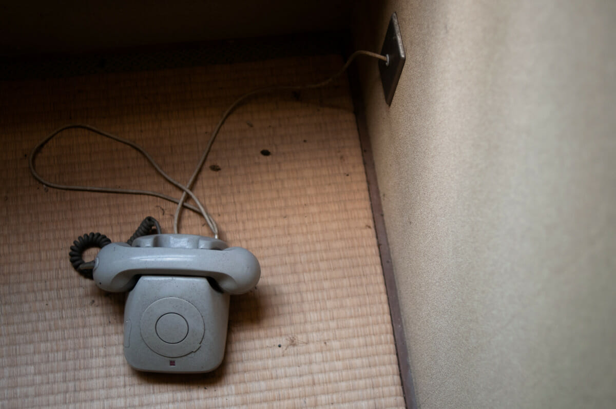 long-abandoned Japanese telephones