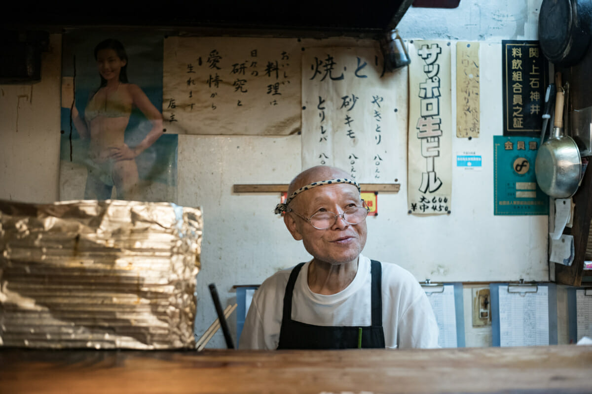 A lovely old Tokyo bar owner