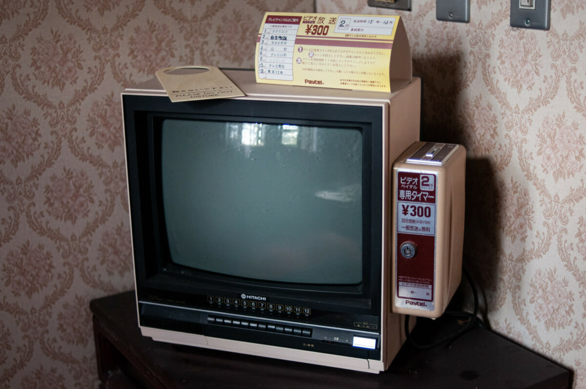 Old and long-abandoned Japanese televisions