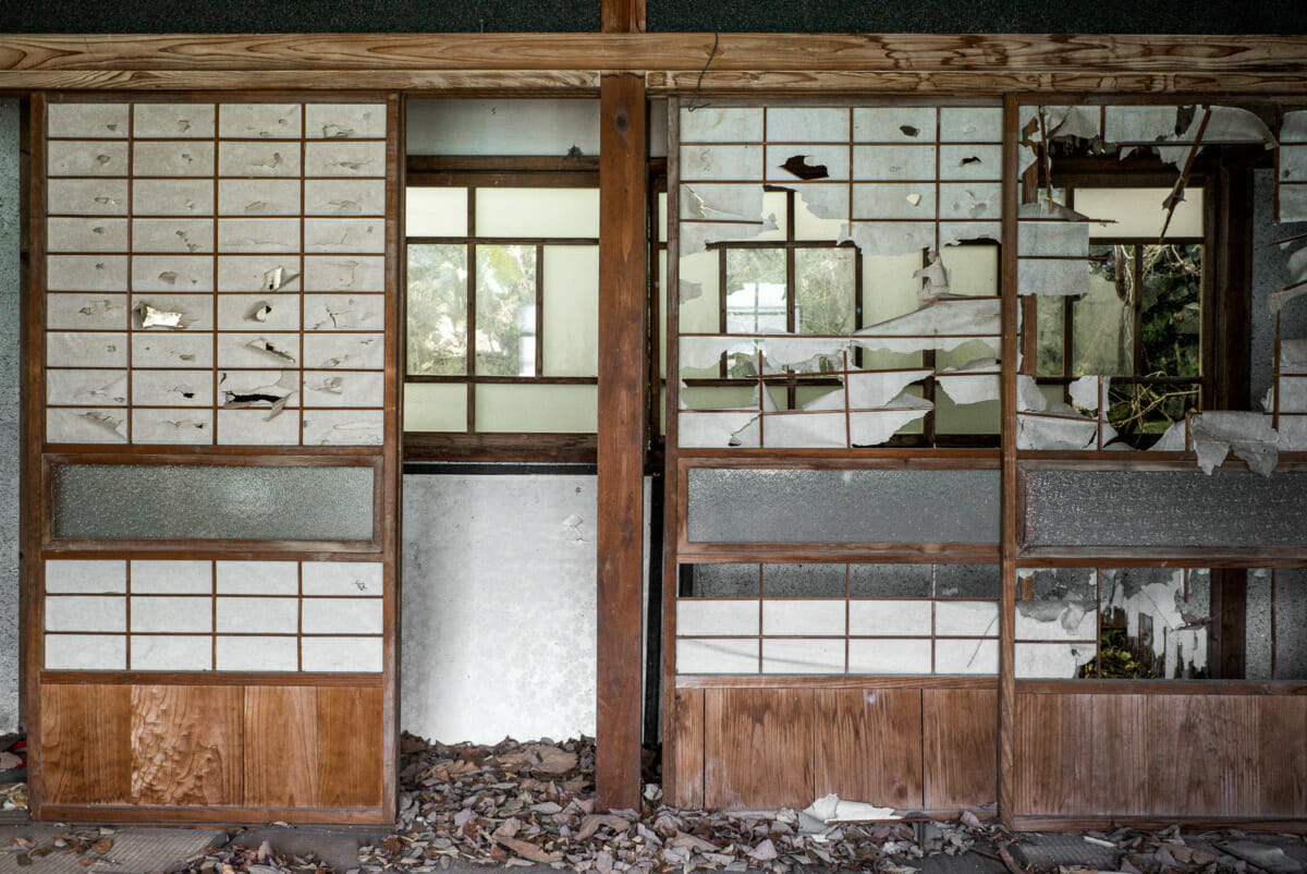 an old and abandoned Tokyo house