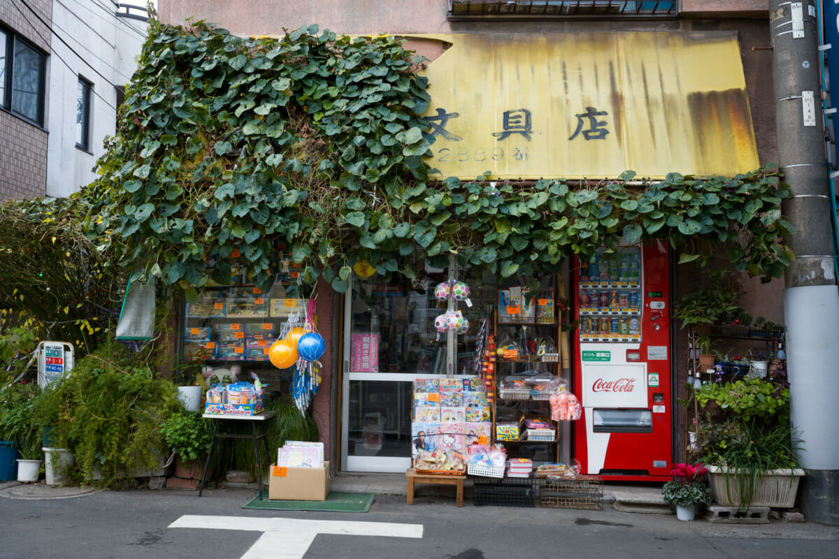 an old and faded tokyo toy shop
