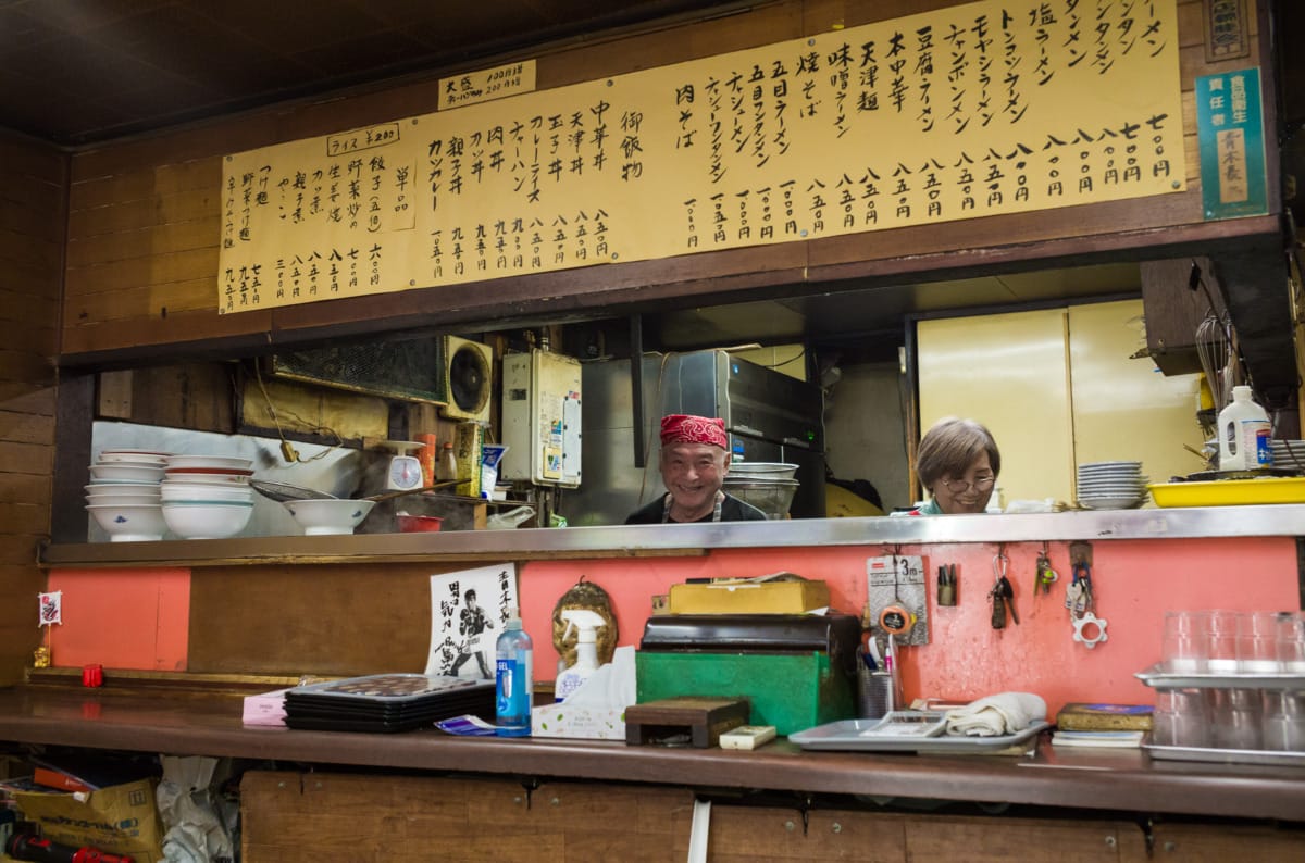old and dated Tokyo restaurant
