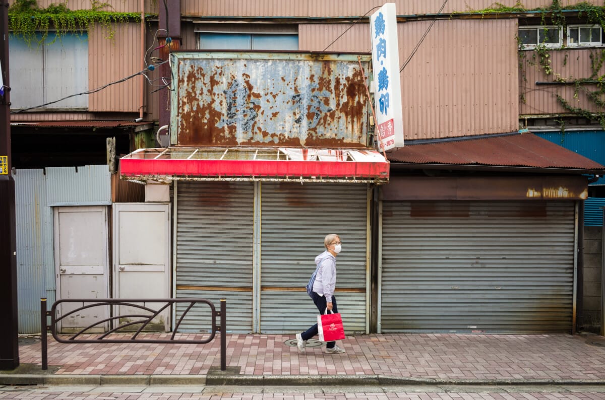 An old Tokyo laundrette, colours and lots of Coca-Cola