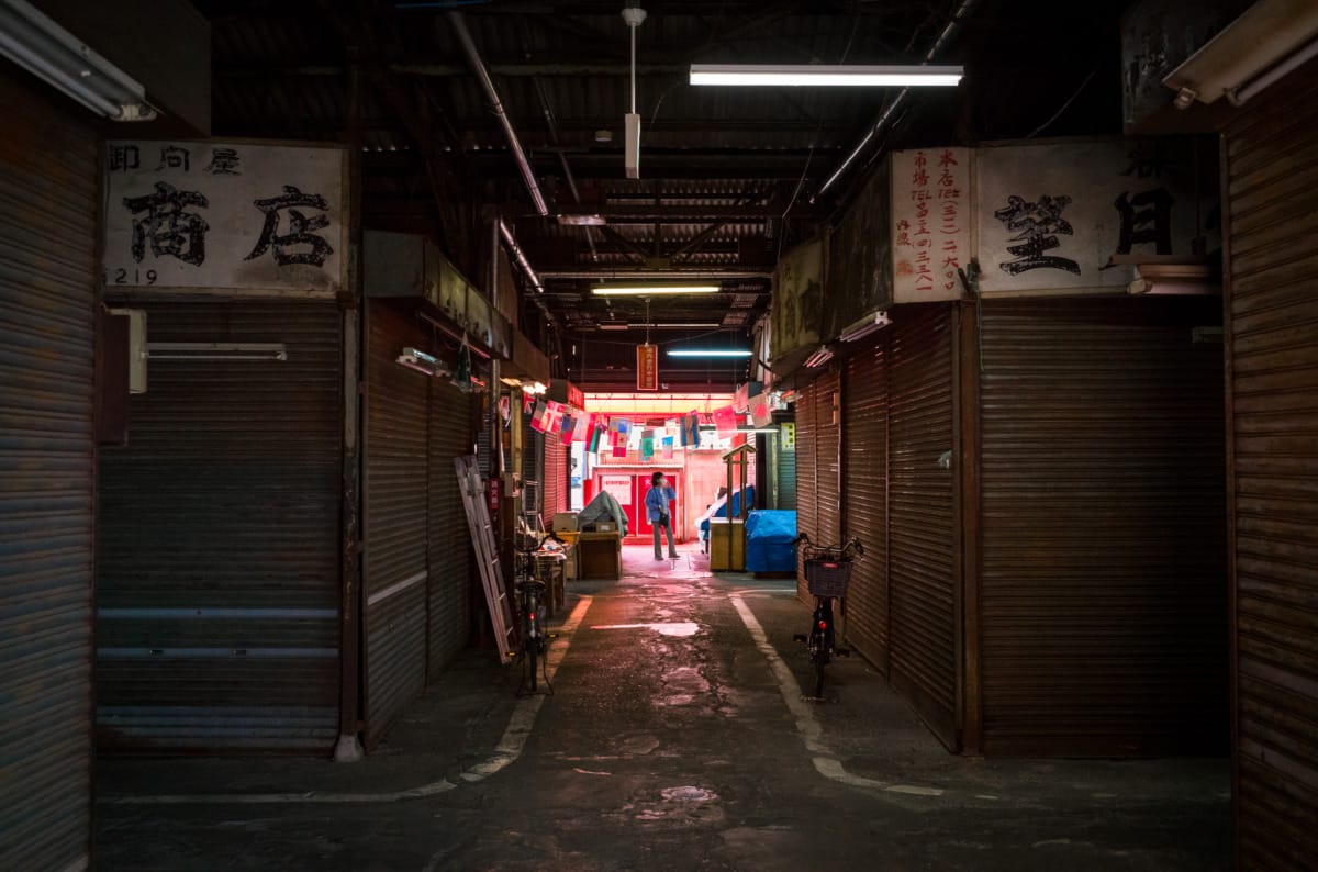 dilapidated and wonderfully dated old Tokyo market