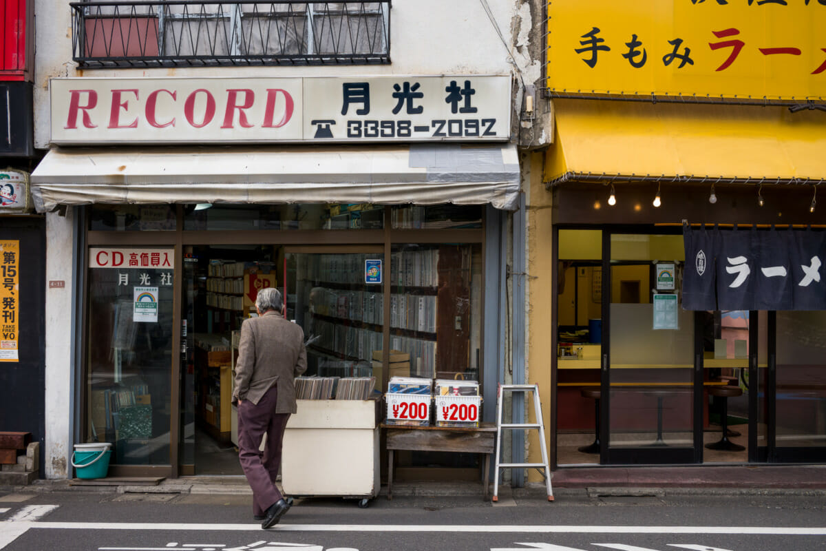 an old school Tokyo record shop