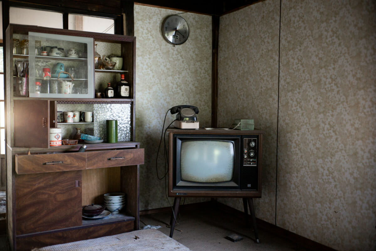 The silent homes of a long-abandoned Japanese mountain village