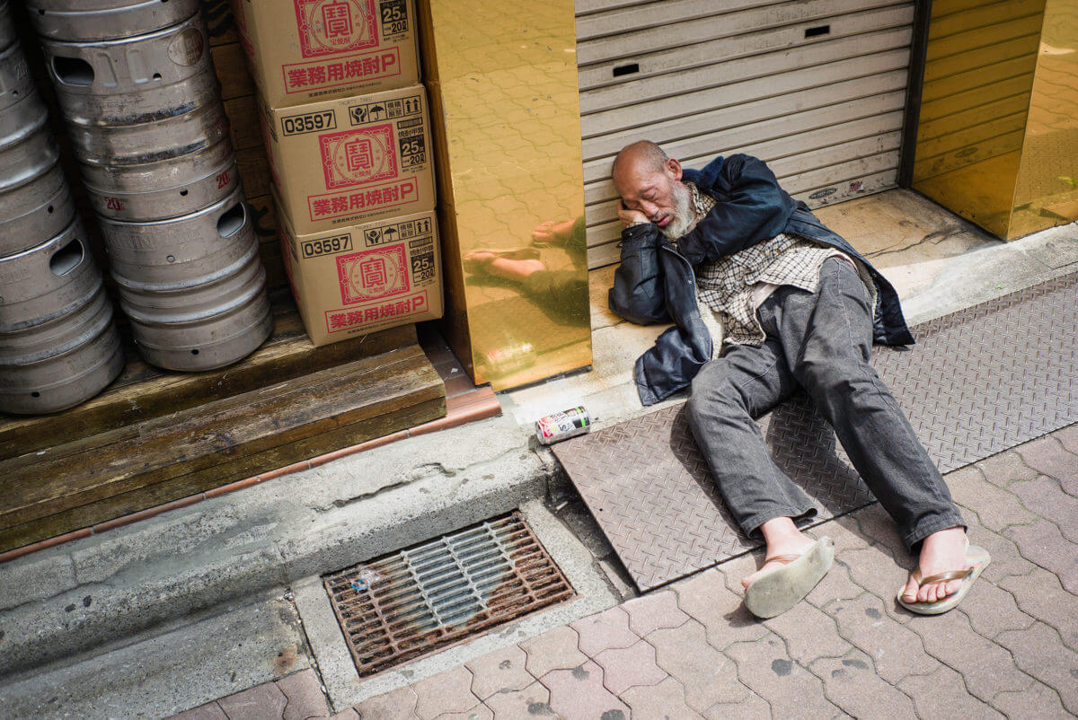 poverty on Tokyo's streets