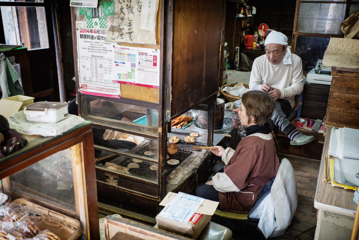 A traditional Tokyo rice cracker shop