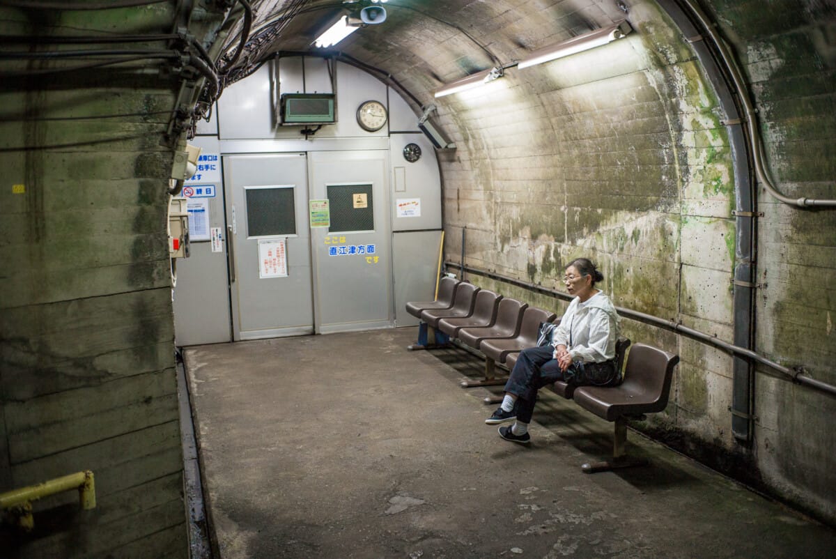 Scenes from Japanese train and subway stations