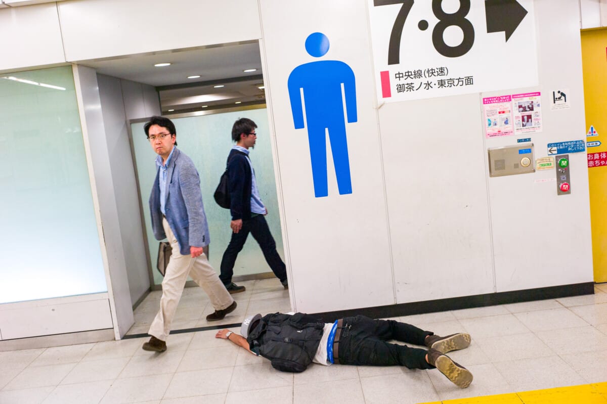 Scenes from Japanese train and subway stations